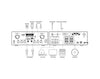 Bluetooth Amplifier + 4x6.5" Outdoor Wall Speakers Cafe 172C+2xWTP660BLK