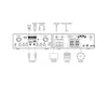Waterproof Outdoor Speaker Package with 160W Bluetooth Amplifier White 172C+2xWTP660WHT