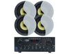 Weconic 6" Indoor Ceiling Speaker Set with Bluetooth Amplifier Cafe Restaurant 172C+2xLGC63