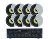 Bluetooth Amplifier + 8x8" Indoor Ceiling Speaker Package Cafe 174C+4xLGC83