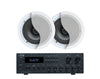 Weconic Twin 6" Ceiling Speaker Package Bluetooth Amplifier Cafe Restaurant Office 182C+C62