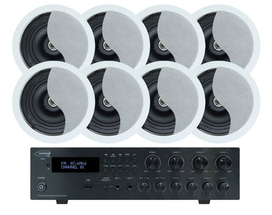 Weconic 5.25" Restaurant Ceiling Speaker Package with 320W Bluetooth Amplifier SA350W