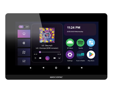 Weconic 7" Touchscreen Wall Amplifier with WiFi Bluetooth WTS-7