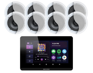 Weconic 7" Touchscreen Wall Amplifier with 6" Speaker Package