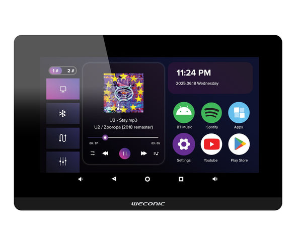 Weconic 7" Touchscreen Wall Amplifier with WiFi Bluetooth WTS-7