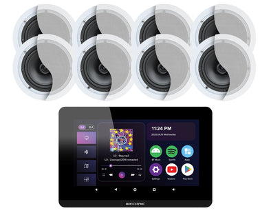 Weconic 7" Touchscreen Wall Amplifier with 6" Speaker Package