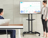 32" - 75" TV Trolley Floor Stand on Wheels 45kg Capacity AVA1500