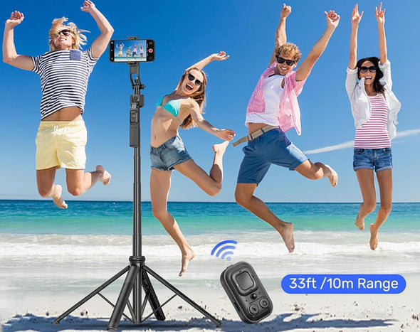 AI Face Tracking Quadrapod Adjustable Gimbal for Smart Phone B019