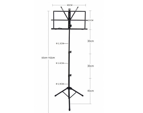 Lightweight Sheet Music Stand with Carry Case P-02