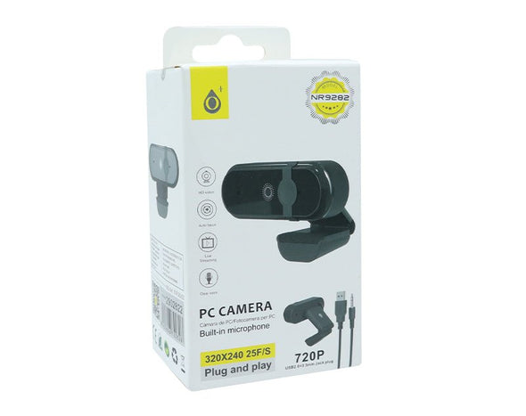 Moveteck HD Web Camera Live Stream Video Chat Built-In Microphone 720P USB NR9282 