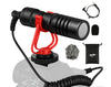 Moukey Camera Microphone with Accessories for Vlogging Camera/Smartphone MCM-1