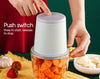 600ML RECHARGEABLE Food Chopper Electric Push Button Garlic Vegetable Grinder Blender Crusher