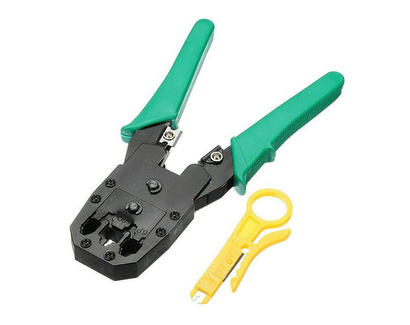 Network Cable Tester & Tool Kit Crimper Wire Stripper Screwdriver CAT5 6 TEST1 