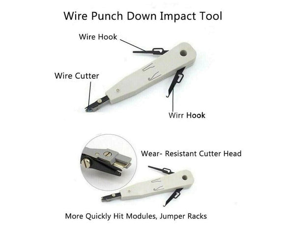 Network Cable Tester & Tool Kit Crimper Wire Stripper Screwdriver CAT5 6 TEST1 