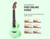 DONNER 23" Maple Concert Ukulele 4 String Bundle Green DUC-230G