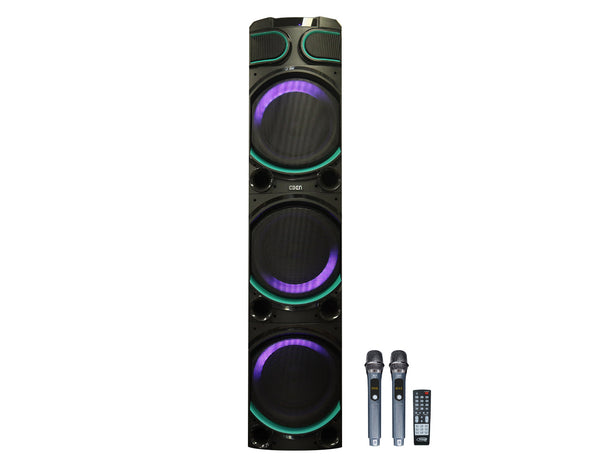 EDEN Bluetooth Portable Party Speaker Dual UHF Wireless Microphone 80W ED-1036
