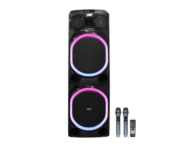 EDEN Bluetooth Portable Party Speaker Dual UHF Wireless Microphone 120W ED-1239