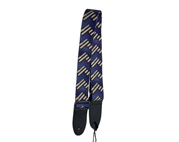 Freedom Guitar Strap Blue White ZigZag GSTRAP3-HT105 