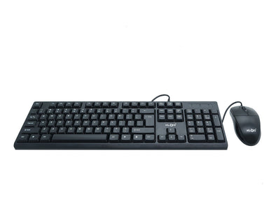 KLGO Wired QWERTY Keyboard & Mouse Combo JP-1