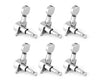Tuning Pegs Machine Heads for Electric Guitars 6-in-Line Chrome 6pc K805 