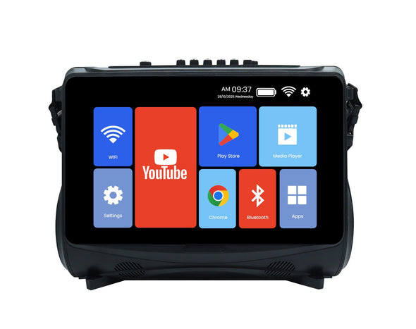 Weconic 15.4" Portable Touchscreen Bluetooth Karaoke Speaker with Wireless Microphones LG15S