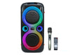 Precision Audio 400W Portable Karaoke Machine Speaker Party Box Bluetooth LED Lights Single Wireless UHF Microphone LG620 