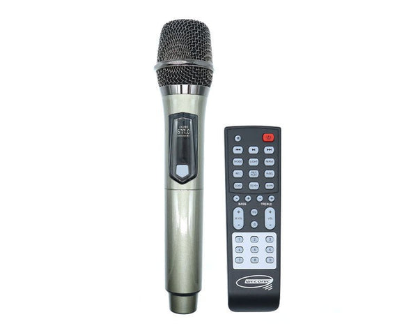 Precision Audio 400W Portable Karaoke Machine Speaker Party Box Bluetooth LED Lights Single Wireless UHF Microphone LG620 