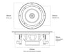 8" 203mm Rimless Ceiling Speakers LGC83