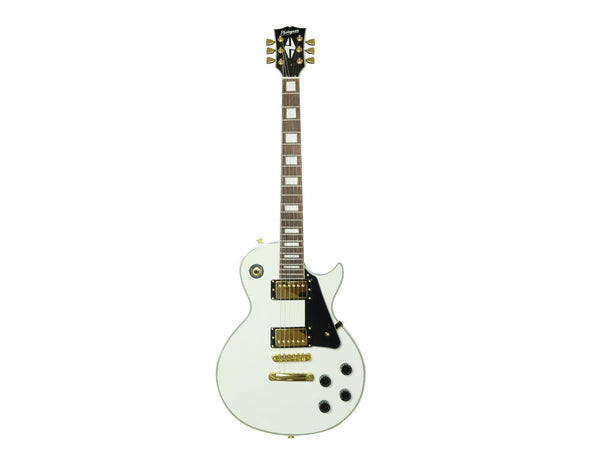 Freedom Full Size Electric Guitar LP Style White LP300-WHT