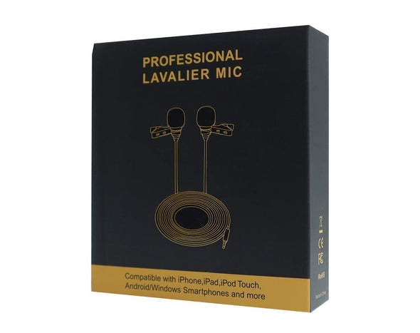 Dual Lapel Microphone Type-C Clip On Interview Podcast Lavalier TM-MB20D