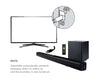 LASER *REFURBISHED* Optical Soundbar with Wireless Sub-woofer