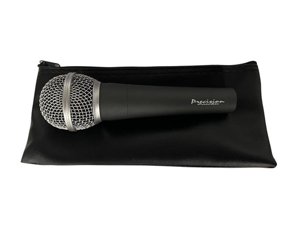 Precision Audio Wired Microphone 5m XLR 1/4" Jack Cable Soft Case M58 
