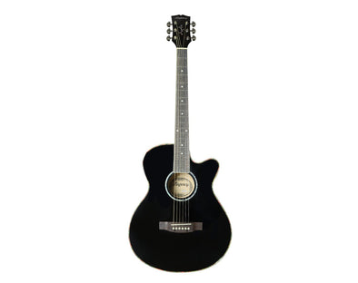Legacy 40" Acoustic Guitar Cutaway Black Finish MJG-305C-BLK