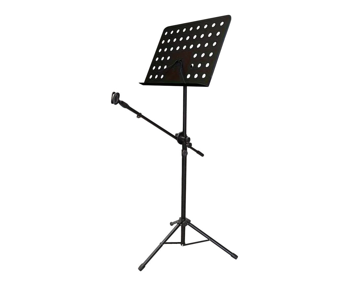 Adjustable Sheet Music Stand with Microphone Boom Arm – Precision Audio ...