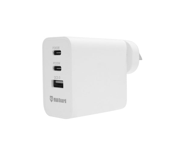 Maxguard 65W Three Port Fast Charger + Magsafe 2 Cable Laptop Charger