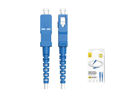 Moveteck 3m Fibre Optic Patch Cable SC-SC PVC NB1283 