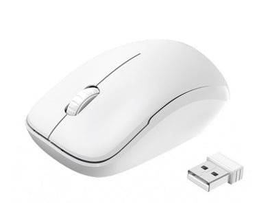 Wireless Mouse 2.4 Ghz Receiver Scroll Wheel 1000 DPI NG6043 White