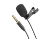 Mini Microphone 3.5mm Audio JACK With Lapel Clip NR9144 3m