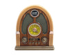 Retro Arch Bluetooth Speaker AM FM SW Radio Dark Brown NS-7061BT-DB