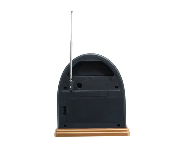 Retro Arch Bluetooth Speaker AM FM SW Radio Light Brown NS-7061BT-LB