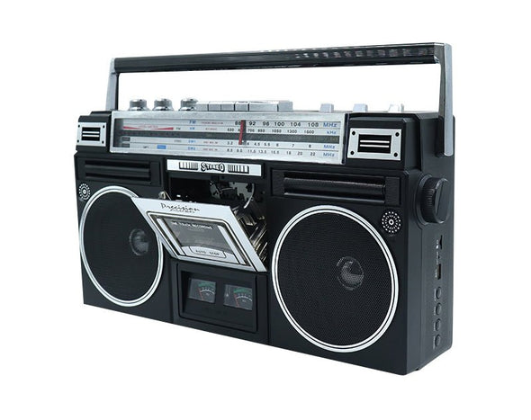 Portable Bluetooth Cassette Player Tape Recorder AM/FM Radio Black PA-5000 
