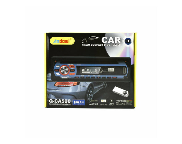 Andowl Car CD Player Bluetooth MP3 AM FM Radio Q-CA590