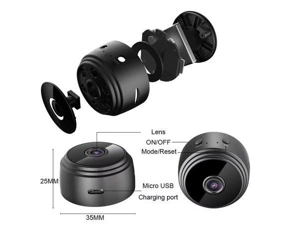 4K UHD Mini Wireless Spy Cam Security Monitor WiFi Q-H36