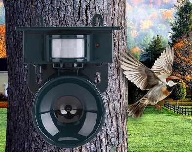 Andowl Solar Pest Animal Repeller Alarm Scare Motion Sensor Q-N97 