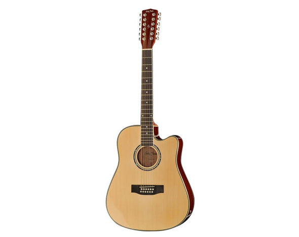 41" 12 String Acoustic Guitar Cutaway With Pickup RBG41-12 Natural