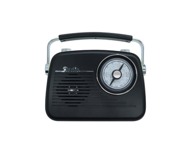CMIK Retro Bluetooth Speaker AM FM SW Radio Rechargeable Black MK-2181BT-BLK