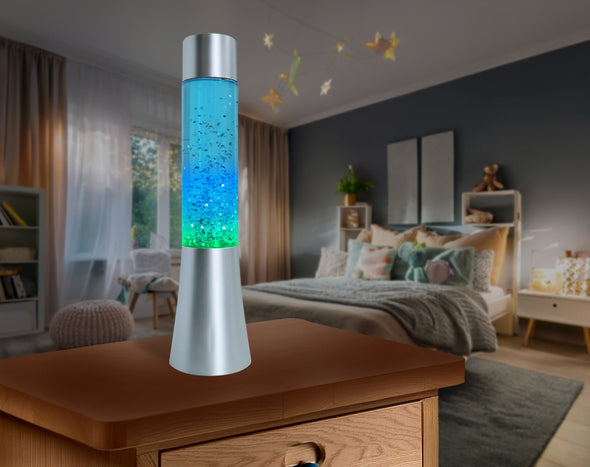 Swirling Glitter LED Lamp Battery Powered S984