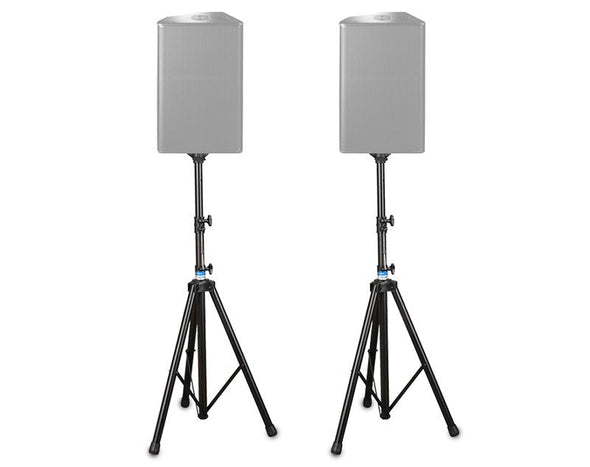 Heavy Duty Speaker Stands Pair Top Hat Mounting Bracket 2m Height SP19B 