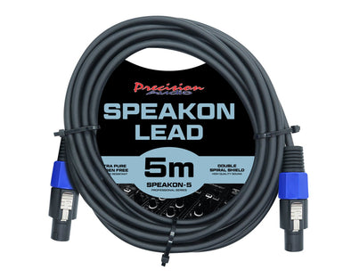 5m Speakon to Speakon Cable Amp Mixer Speaker SPEAKON5