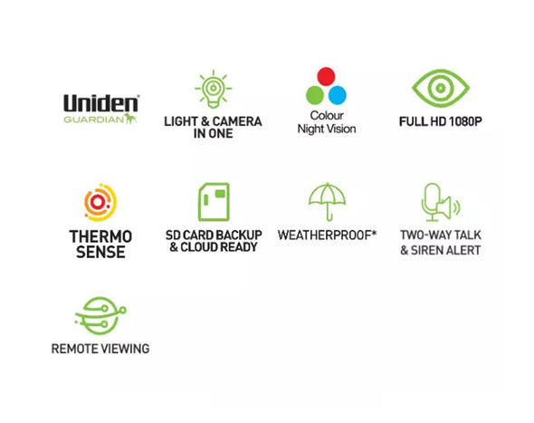 UNIDEN App Cam SX 1080P Battery Operated Security Camera Twin Pack